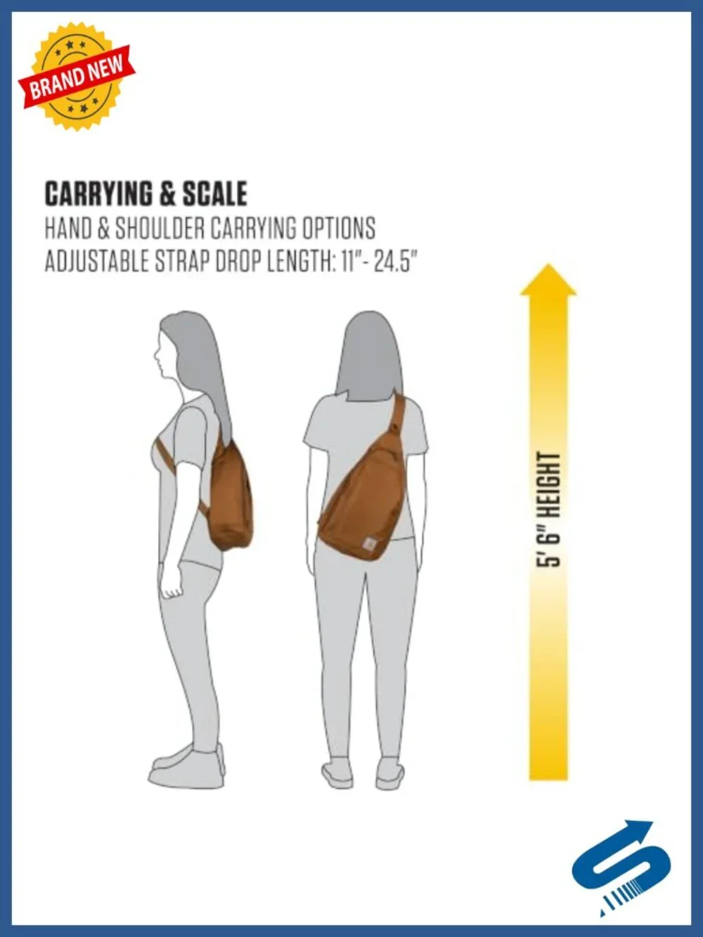 Durable Sling Bag Crossbody Backpack with Padded Tablet Sleeve